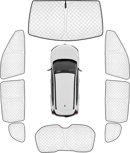 Vista 84 de KMF 6 piezas de parasoles gruesos para Mazda 3 Hatchback (No Sedán) 2014-2018 Accesorios, parasoles completos para parabrisas y ventanas de coche