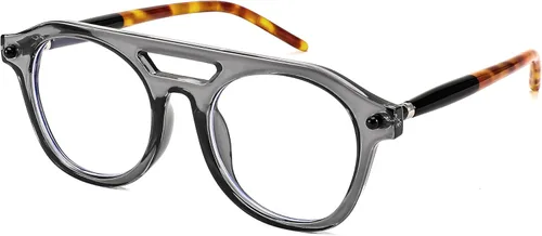Vista 11 de FEISEDY Gafas de bloqueo de luz azul aviador de los años 70, marco piloto cuadrado, antideslumbrante, gafas de computadora para mujeres y hombres