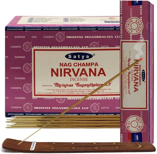 Vista 11 de Aruda - Varillas de incienso y soporte para varillas de incienso, paquete Insence Insense Satya Incense