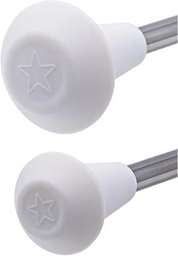 Vista 6 de Baton de Marcha Giratorio MVG de 28 pulg, de acero inoxidable con extremos de goma mini, eje de 3/8 con cinta para bailar. Baton para adultos.