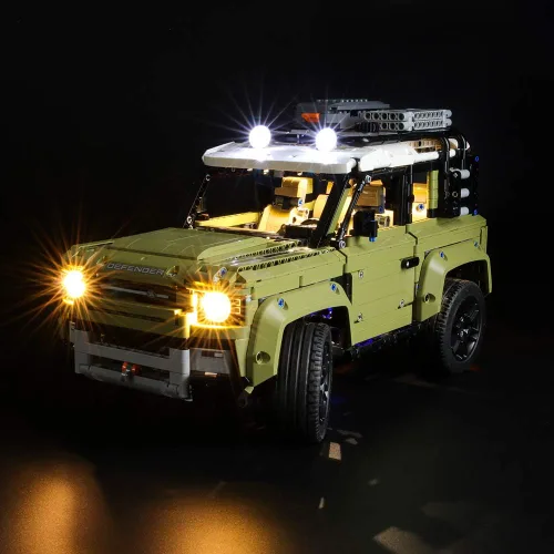 Vista 2 de BRIKSMAX Kit de iluminación LED para Land Rover Defender - Compatible con el modelo de bloques de construcción Lego 42110 - No incluye el juego