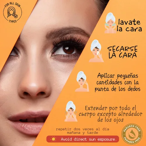 Vista 3 de Sérum Facial Renovador con Ácido Hialurónico Hidratante Antiarrugas, Iluminador y Unificador de Tono Tratamientos anti-edad Vitamina C Cuidado