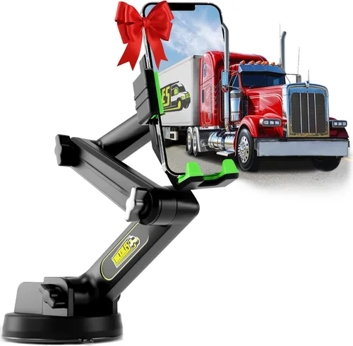 Vista 13 de Truckules - Soporte de teléfono para camión + almohadilla para tablero Negro