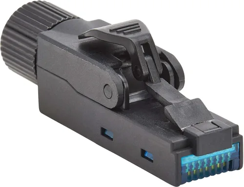 Vista 12 de Tripp Lite Conector Keystone sin herramientas blindado RJ45 STP Cat8, 568A/568B, 110 IDC a RJ45 macho, termina sin herramientas especiales
