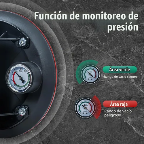 Vista 5 de 2 paquetes de ventosas de vidrio de 8" para levantar vidrio grande, máxima carga 960lbs, ventosas de succión para ventanas resistentes, ventosas