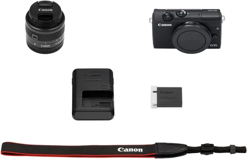 Vista 10 de Canon, EOS M200 - Cámara digital compacta sin espejo, vlogging, con lente EF-M de 0.59-1.77 in, soporte video vertical 4K, LCD de panel táctil