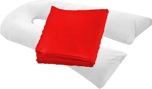 Vista 7 de Funda de almohada de cuerpo completo para embarazo, en forma de U, ajuste universal, funda de repuesto para almohada de maternidad (negro)