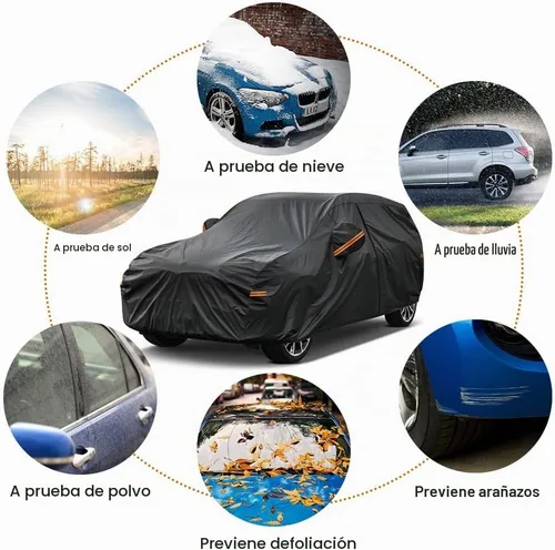 Vista 5 de Kayme Cubierta de auto SUV de 7 capas ajuste personalizado para BMW X1 (2009-2025), impermeable, para todo tipo de clima, para automóviles, cubierta