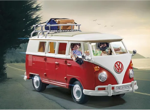 Vista 2 de Furgoneta de campamento Volkswagen T1 de PLAYMOBIL