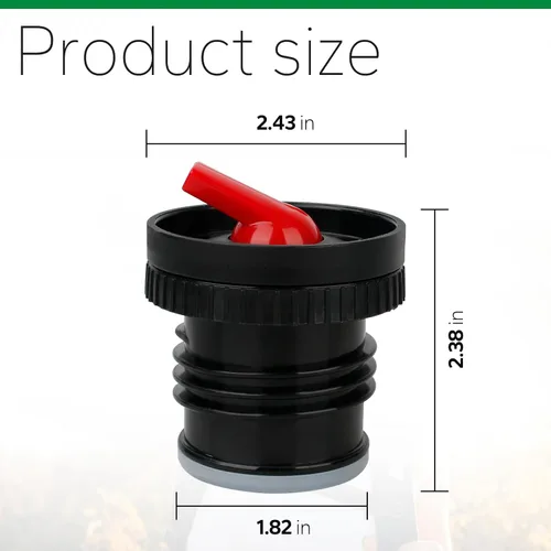 Vista 2 de Tapón térmico para botellas Stanley Classic de boca ancha (1.1 QT/1.5QT/2QT) Pico de Mate Stanley Replacement Cap for Stanley, Convert to Yerba