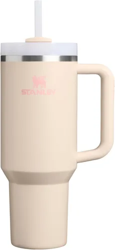 Vista 74 de STANLEY Quencher H2.0 Vaso Térmico con asa y pajilla, 64 onzas, tapa Flowstate de 3 posiciones, gran capacidad para viajes y deportes, vaso de acero