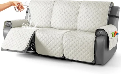 Vista 58 de TAOCOCO Fundas reclinables 100% impermeables, con correas para las piernas, funda de sofá reclinable reversible para silla reclinable, protector
