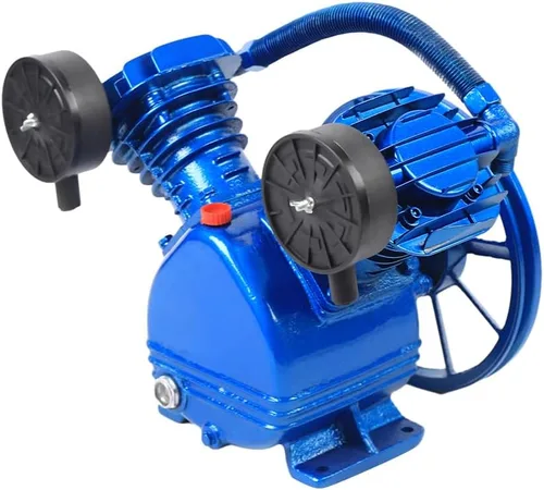 Vista 2 de Munsinn 3HP 250L/min 115PSI V Tipo Twin Cilindro Bomba Compresor de Aire Cabeza Única Etapa