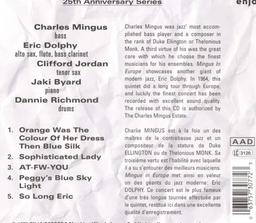 Vista 2 de Mingus in Europe Vol 2
