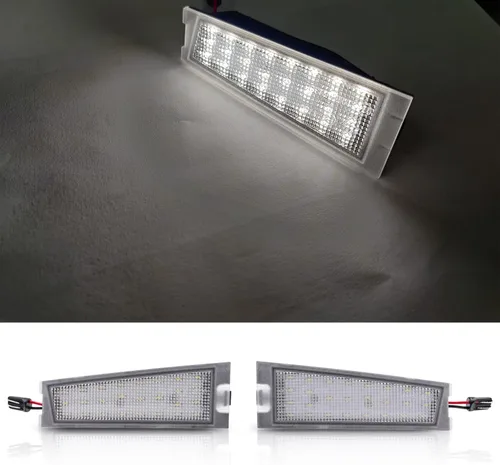 Vista 4 de Conjunto de luz LED para placa de matrícula para Cadillac CTS CTS-V Sedán 2008 2009 2010, reemplazo de lámpara de matrícula OEM 6000K xenón blanco