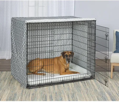 Vista 4 de MidWest Homes for Pets - Funda para jaula de perro, funda para jaula de perro con privacidad apta para jaulas de perro Midwest, solo funda