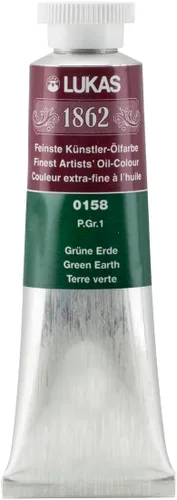 Vista 13 de Lukas 1862 Pintura al Óleo para Artistas Profesionales - Colores Tierra Amarillentos, 37 mL - Juego de 4 - Destacada Resistencia a la Luz, Sin