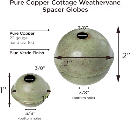 Vista 2 de Good Directions 303V1CC-304V1CC Mounts-Accessories Weathervane Parts, Blue Verde