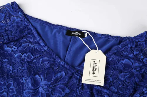 Vista 5 de Molliya - Vestido largo de maternidad de encaje y hombros descubiertos Maxi vestido elegante elástico, para baby shower y sesión de fotografías