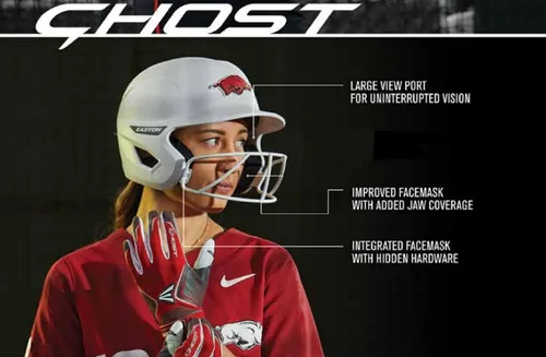 Vista 6 de Easton Casco de bateo Ghost con máscara Sóftbol de lanzamiento rápido Mate de dos tonos Múltiples estilos