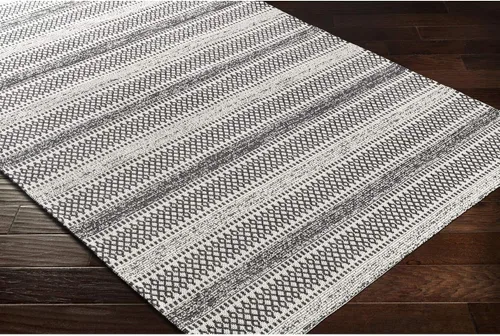 Vista 6 de Livabliss Tumnus - Alfombra tribal bohemia, 1 pies 10 pulgadas x 3 pies, color negro