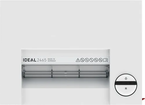Vista 6 de IDEAL 2465 Trituradora de papel comercial de escritorio con corte en tiras, funcionamiento continuo, capacidad de alimentación de 19 a 21 hojas