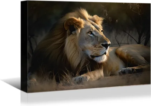 Vista 32 de YONICA Lienzo de pared de animales de la naturaleza, pintura de pared de águila, impresión artística de águila calva voladora impresa en lienzo