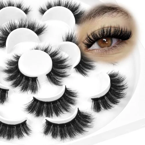 Vista 14 de Veleasha Pestañas postizas de manga puntiagudas, 100% hechas a mano, aspecto natural, pestañas postizas ligeras con banda transparente suave