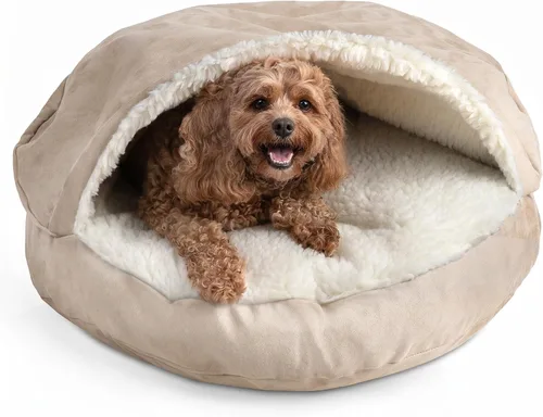 Vista 43 de Snoozer Cama de lujo de microsuede acogedora estilo cueva para mascotas, pequeña, antracita For small sized pets, Removable washable cover