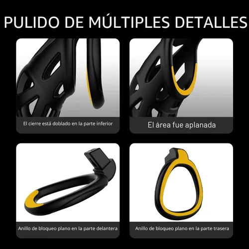 Vista 4 de Jaula de castidad ligera para pene de hombre, jaula de castidad para pene, dispositivo de castidad de KG, suave, jaula de pene para hombres, juguete