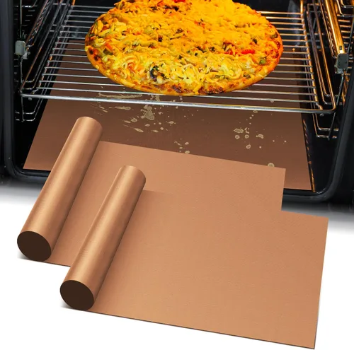 Vista 15 de Forro para el fondo del horno, fundas para freidoras de aire cortadas a medida, protector para estufas y esteras para parrillas, lámina de teflón