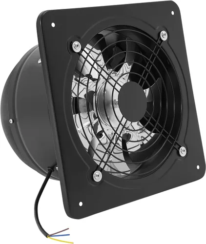 Vista 2 de Ventilador de escape de garaje de 10 pulgadas montado en la pared, ventilador de pared de 1000 CFM con amortiguador de corrientes de aire