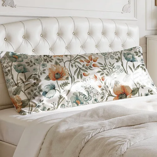 Vista 33 de EXQ Home - Funda de almohada de satén para cuidar el cabello y la piel, tamaño estándar, de seda con estampado negro, juego de 2 fundas con cierre