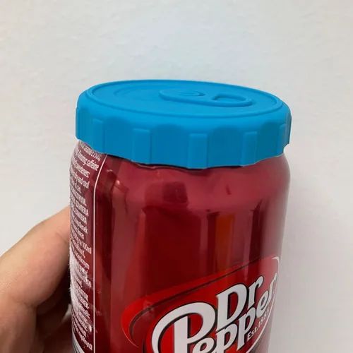 Vista 6 de Tapas de silicona para latas de soda, paquete de 6 fundas de silicona reutilizables, tapón o protector para refrescos, cerveza, bebidas, jugo