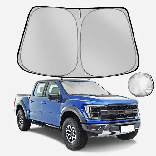 Vista 23 de [Usado] Parasol para parabrisas Che-vrolet/Chevy Silverado 1999-2006 plegable para ventana delantera de automóvil, bloquea los rayos UV y el calor