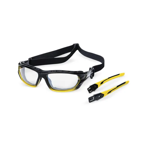 Vista 12 de Sellstrom SRX - Gafas de seguridad, gafas protectoras, antiniebla, lentes transparentes, patillas comoldeadas con revestimiento duro, S70000 Tinte