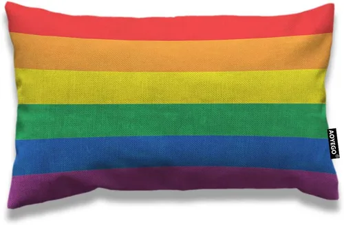 Vista 13 de AOYEGO Funda de almohada de cuadros rojos y verdes de 12 x 20 pulgadas, fundas de almohada rectangulares de algodón y lino para decoración
