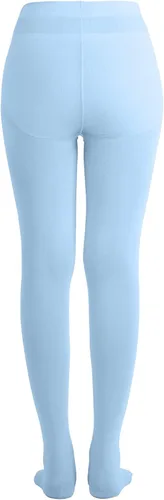 Vista 3 de EMEM Apparel Medias con pies de microfibra opacas de color sólido para mujer