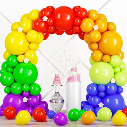 Vista 43 de Voircoloria Paquete de 90 globos de arena blanca de diferentes tamaños de 18/12/10/5 pulgadas, kit de arco de guirnalda de globos blancos arena