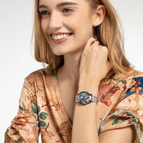 Vista 4 de Thomas Sabo WA0344-201-218-33 - Reloj analógico de cuarzo para mujer con correa de acero inoxidable