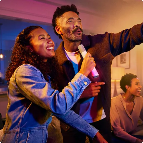 Vista 16 de VIZIO MicMe 2.1 Barra de sonido de karaoke, 2 micrófonos inalámbricos, subwoofer inalámbrico con Dolby Atmos, DTS:X, altavoz Bluetooth, compatible