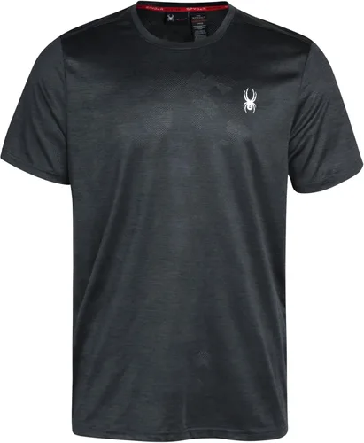 Vista 5 de Spyder Camiseta deportiva para hombre - Camiseta deportiva de rendimiento activo - Camisa de manga corta Dry Fit (S-XL)