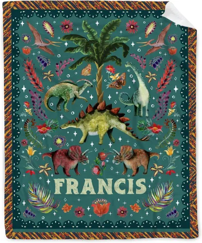 Vista 51 de Manta de bebé de esqueletos de dinosaurios de neón retro de los años 80, regalos para niños y niñas, decoración de dinosaurios, felpa suave