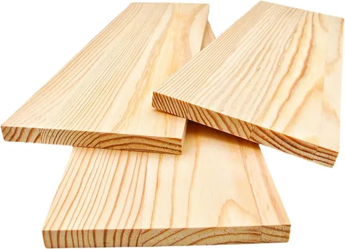 Vista 16 de 4 tableros rectangulares de madera sin terminar para manualidades, bloques de madera de corte en blanco de 8 x 6 x 0.8 pulgadas para tallar madera