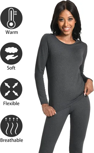 Vista 3 de Nutria Womens Thermal Underwear Set Heavyweight