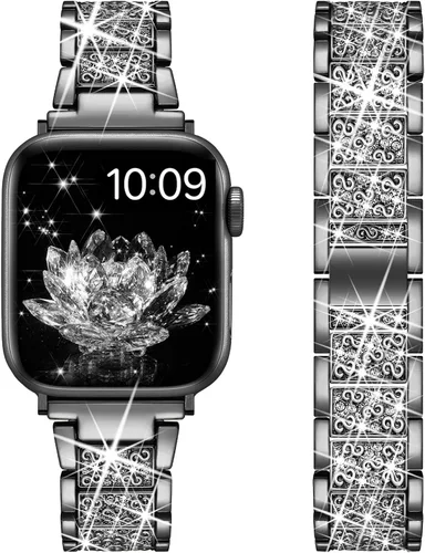 Vista 9 de YGTIECS Compatible con correas de Apple Watch para mujeres de 1.496 pulgadas, 1.575 pulgadas, 1.614 pulgadas, 1.654 pulgadas, 1.732 pulgadas, 1.772