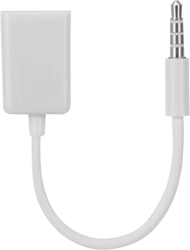 Vista 8 de Plplaaoo Conector macho de 0.138 in a USB hembra AUX Cable convertidor de cable de audio, adaptador de audio USB a auxiliar para conexión de audio