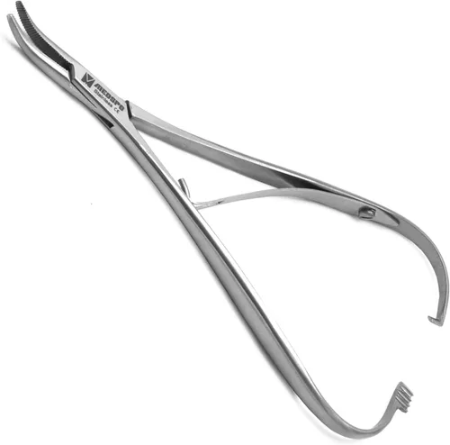 Vista 13 de MEDSPO Pinzas Profesionales Portaagujas Quirúrgico Dental Médico Ortopédico con Bloqueo Sutura Veterinaria Restaurativa Instrumentos