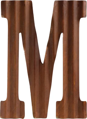 Vista 13 de COLLECTIVE HOME - Letras metálicas de 12 pulgadas para decoración de pared, letras oxidadas corrugadas, decoración rústica para colgar en la pared