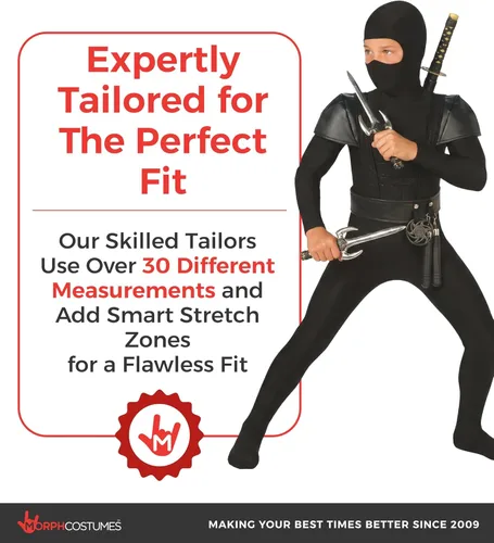 Vista 4 de Morph Disfraz de ninja para niños, disfraces de ninja, disfraz de Halloween
